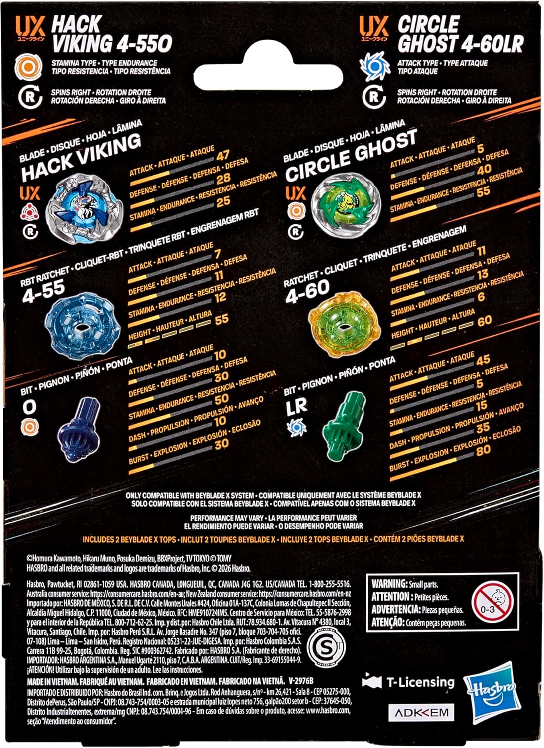 Hasbro Circle Ghost 4-60LR & Hack Viking 4-55O Dual Pack Set