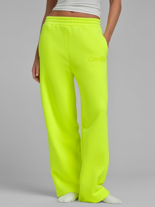 Neon Minimalist Straight Leg Sweatpants