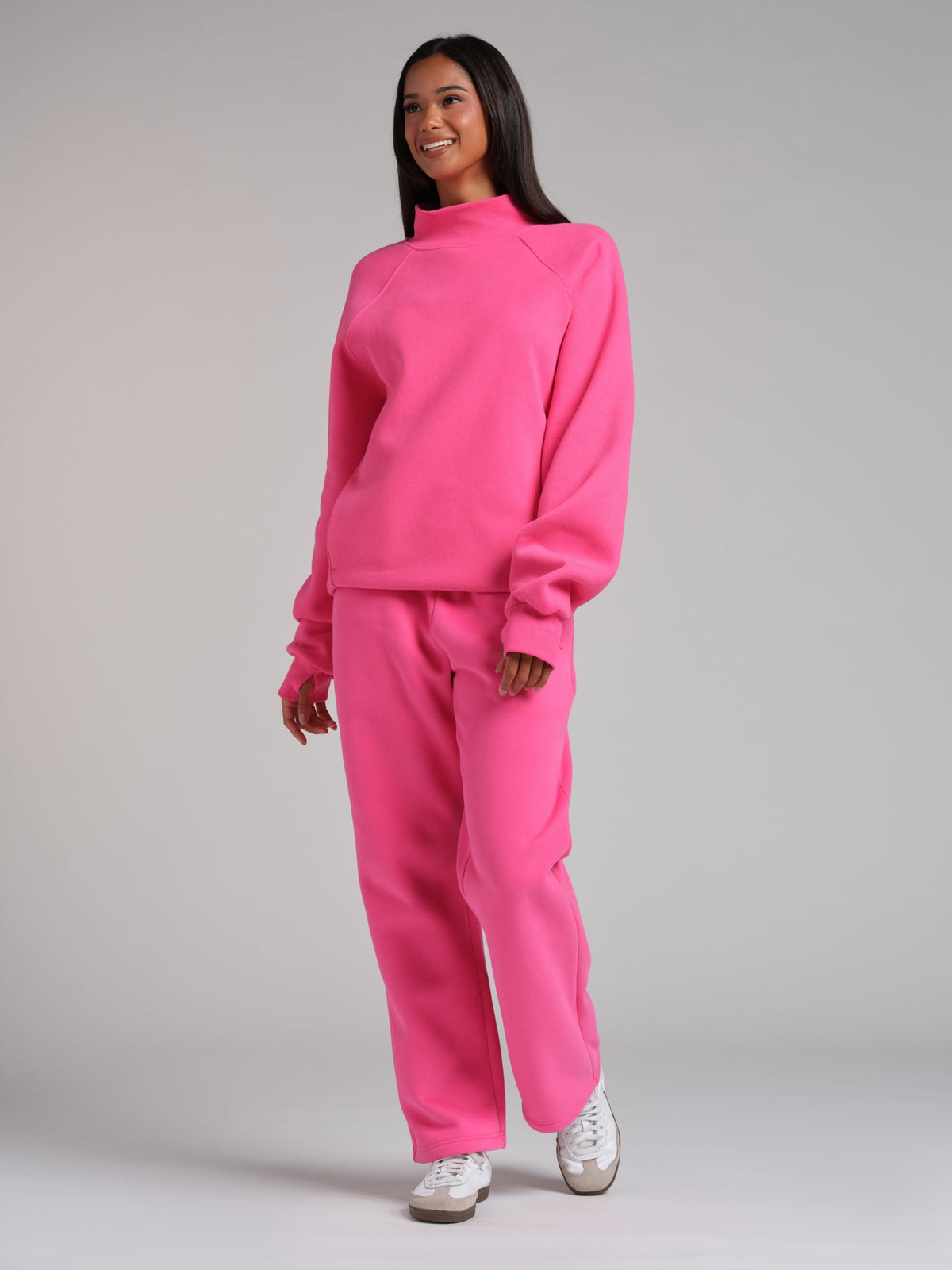 Basic Mock Neck Sweatshirt