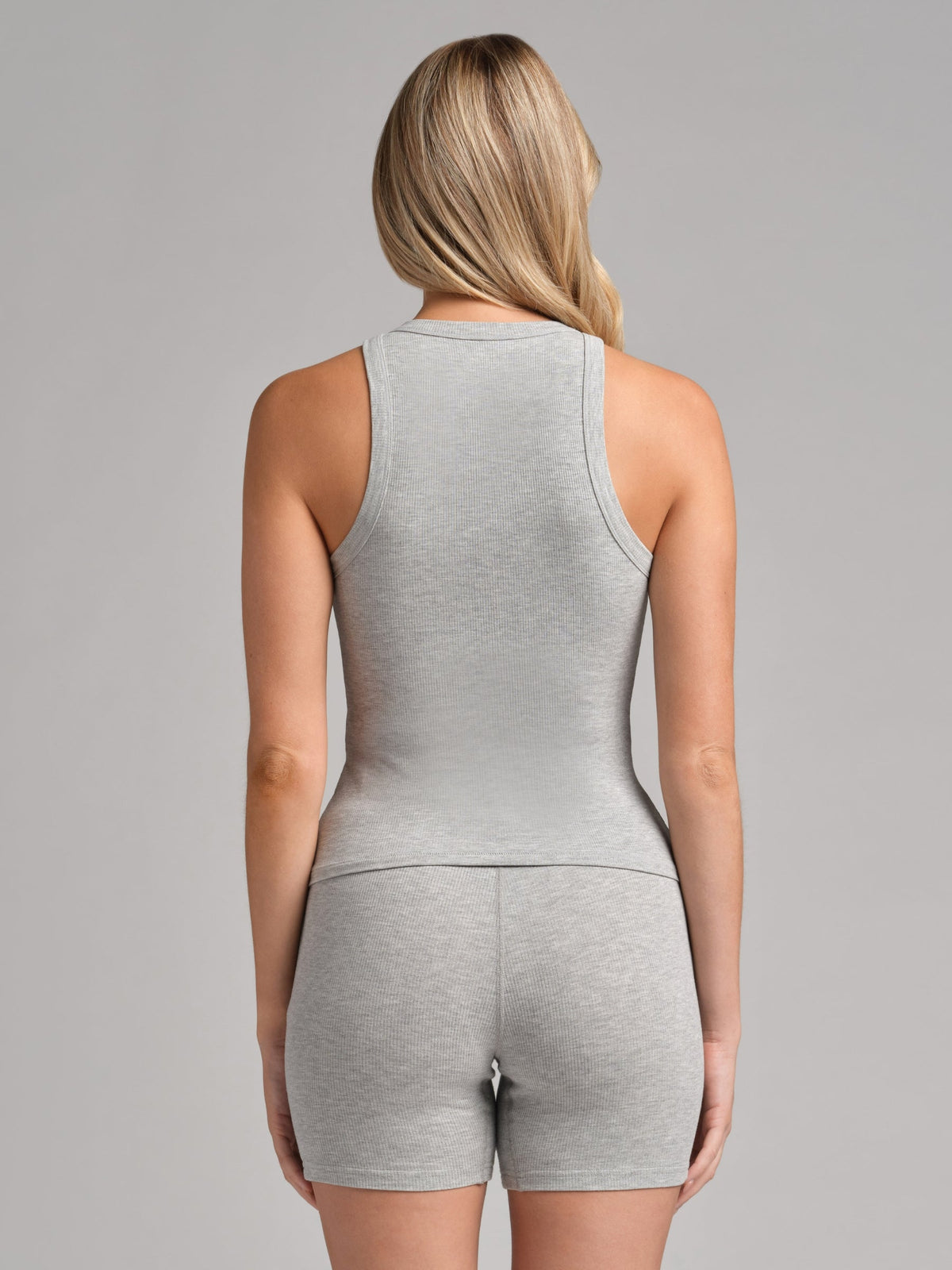 Rib Contour High Neck Tank