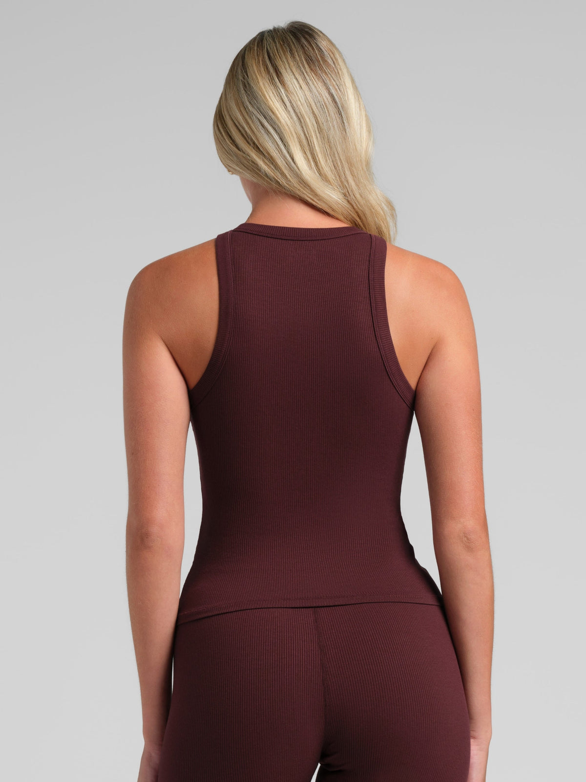 Rib Contour High Neck Tank