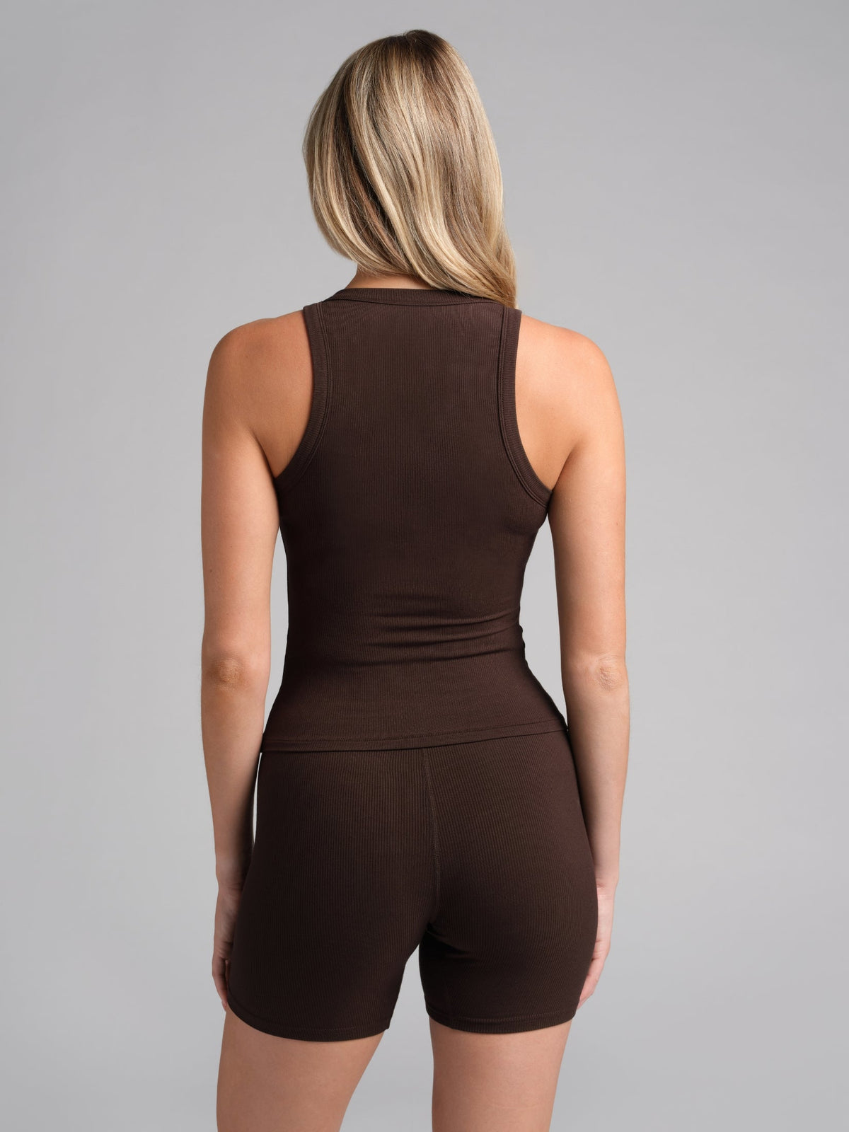 Rib Contour High Neck Tank