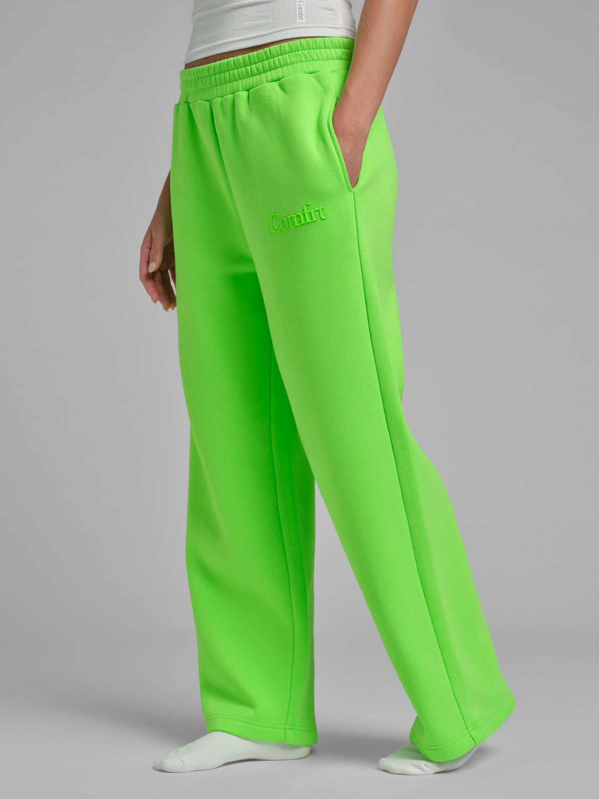 Neon Minimalist Straight Leg Sweatpants