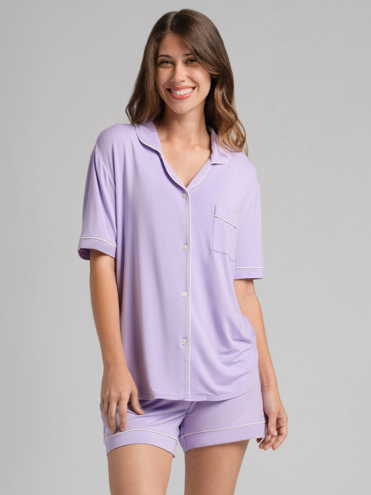 Luna Lounge Short Sleeve Short PJ Set