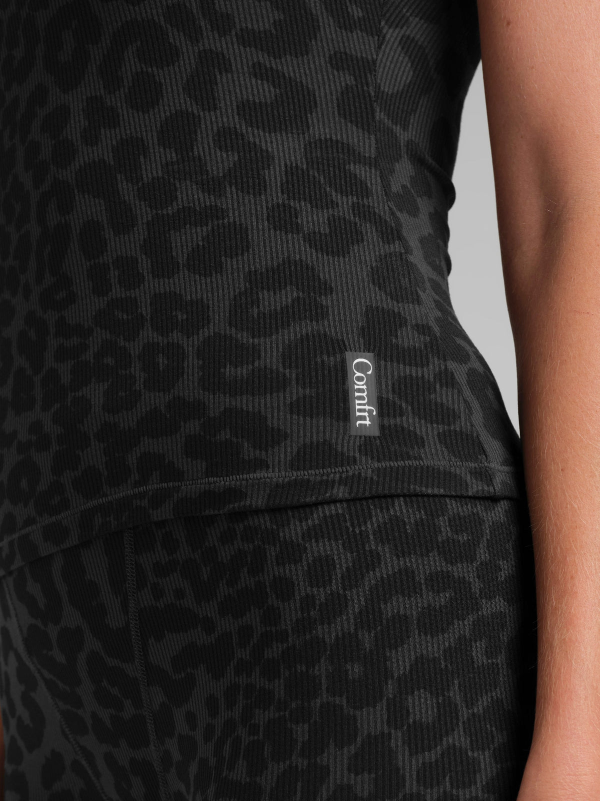 Rib Contour High Neck Tank