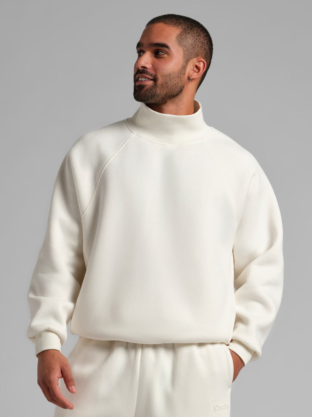 Basic Mock Neck Sweatshirt