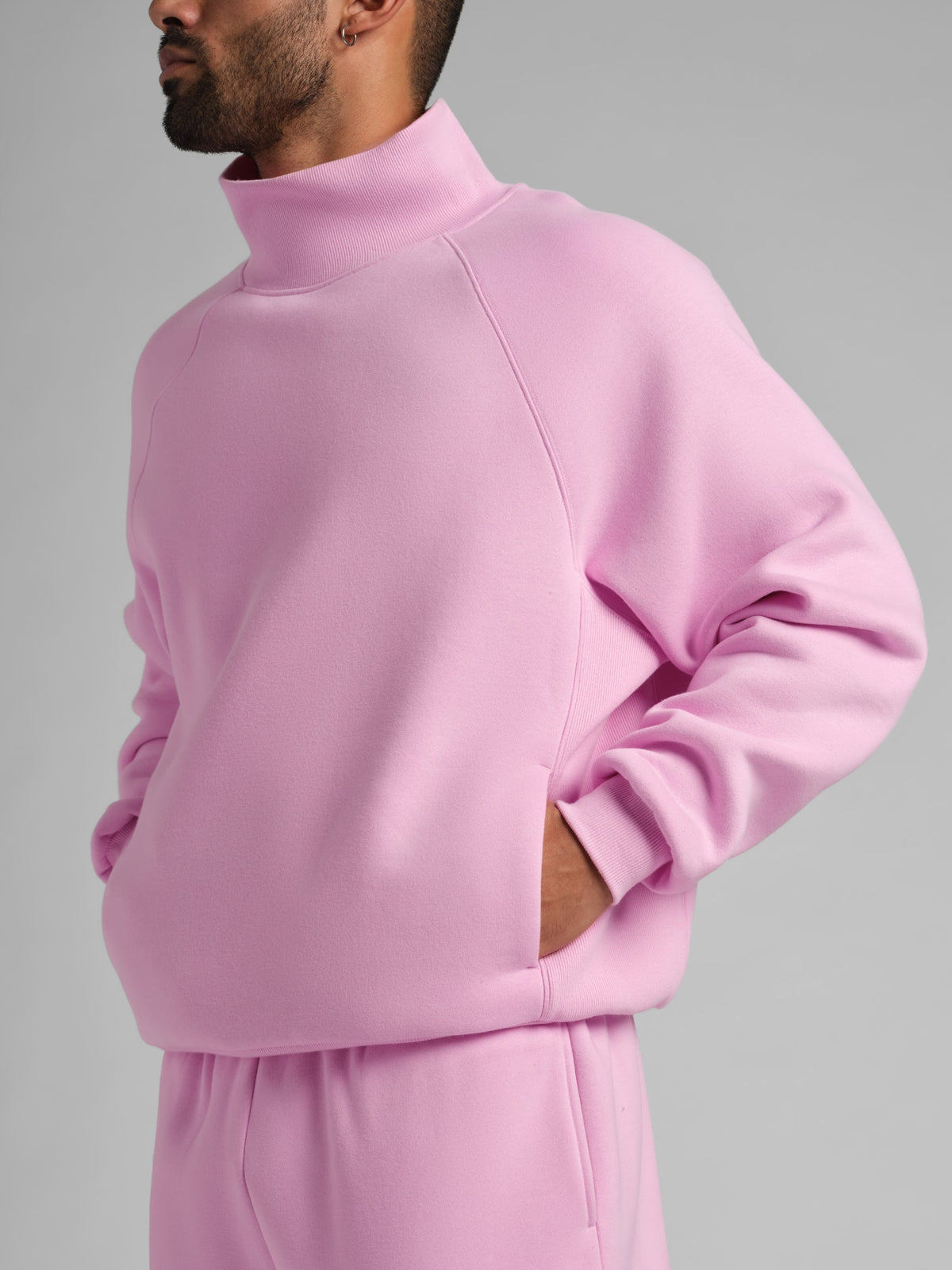 Basic Mock Neck Sweatshirt