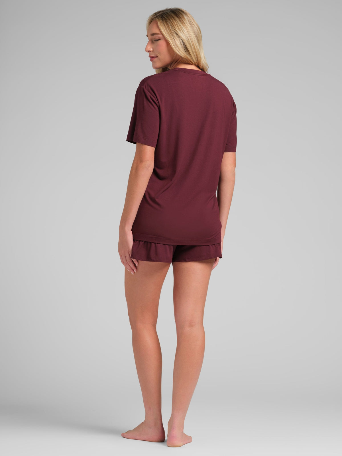 Cloud Lounge Curved Hem Shorts