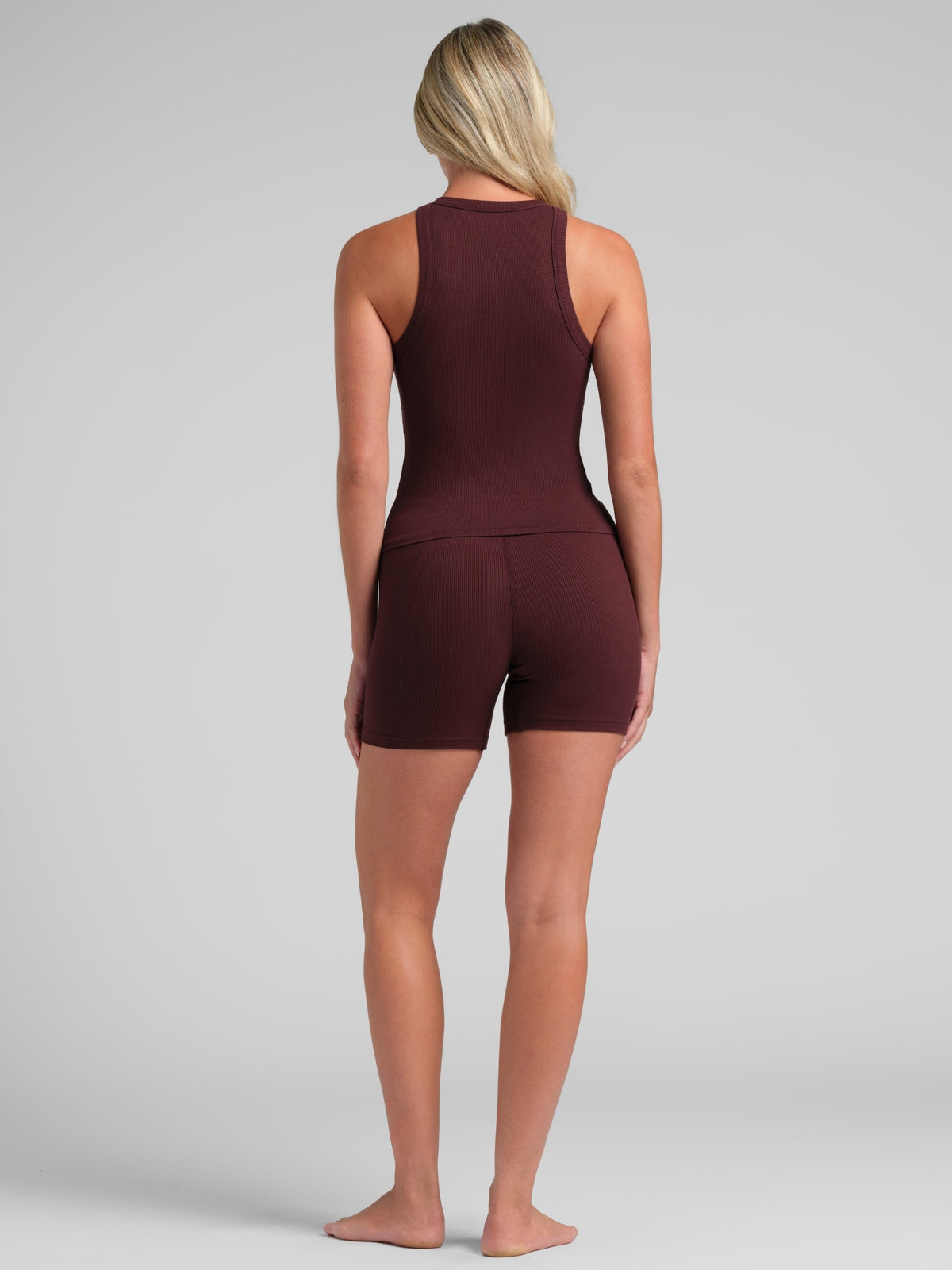 Rib Contour High Neck Tank
