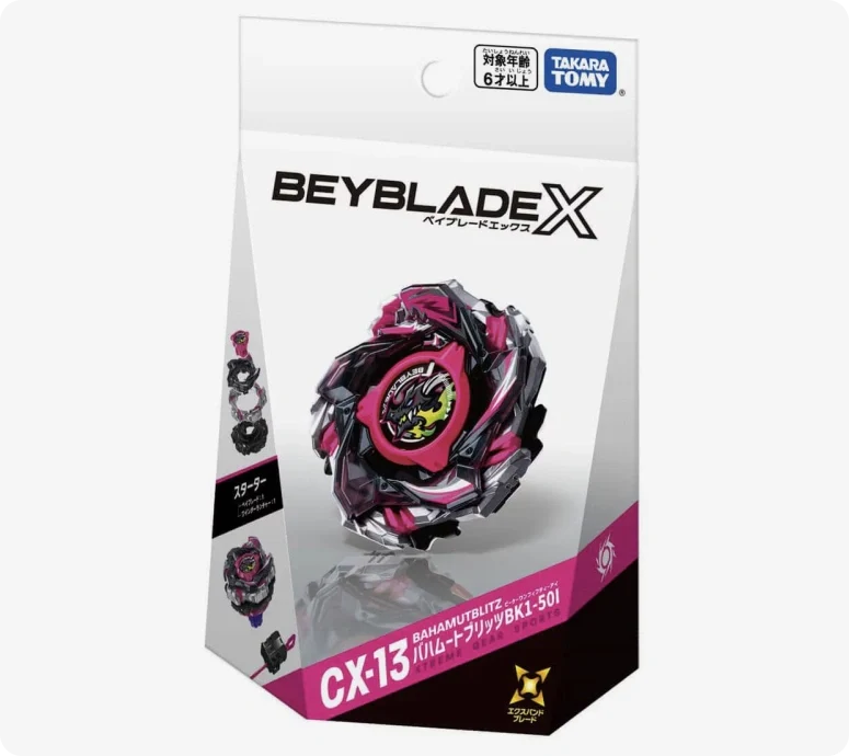Takara Tomy Beyblade CX-13 Bahamut Blitz BK1-50I