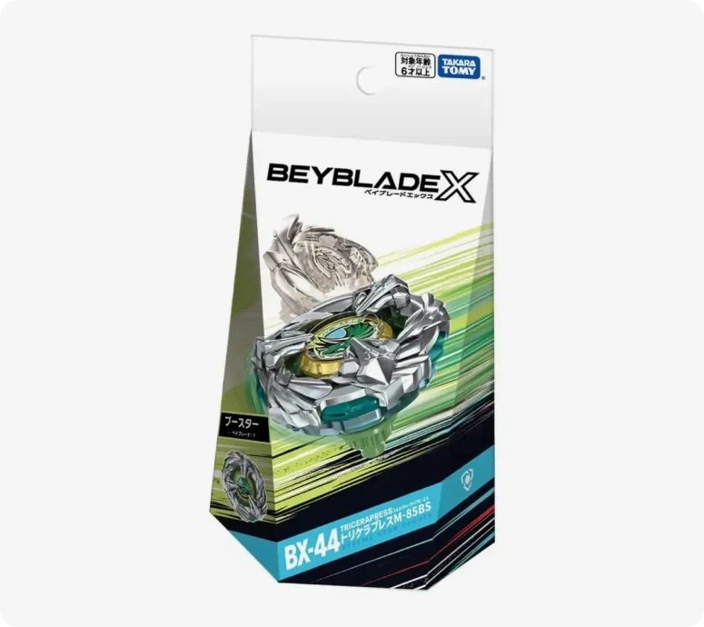 Takara Tomy Beyblade X BX-44 Tricera Press M-85BS