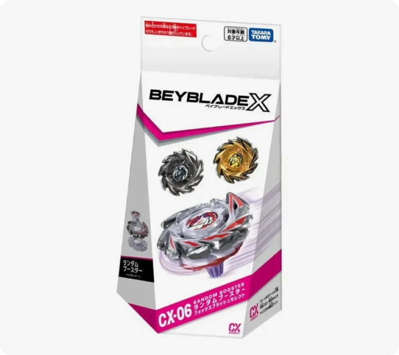 Takara Tomy Beyblade X CX-06 FoxBrush J9-70GR Random Booster Select