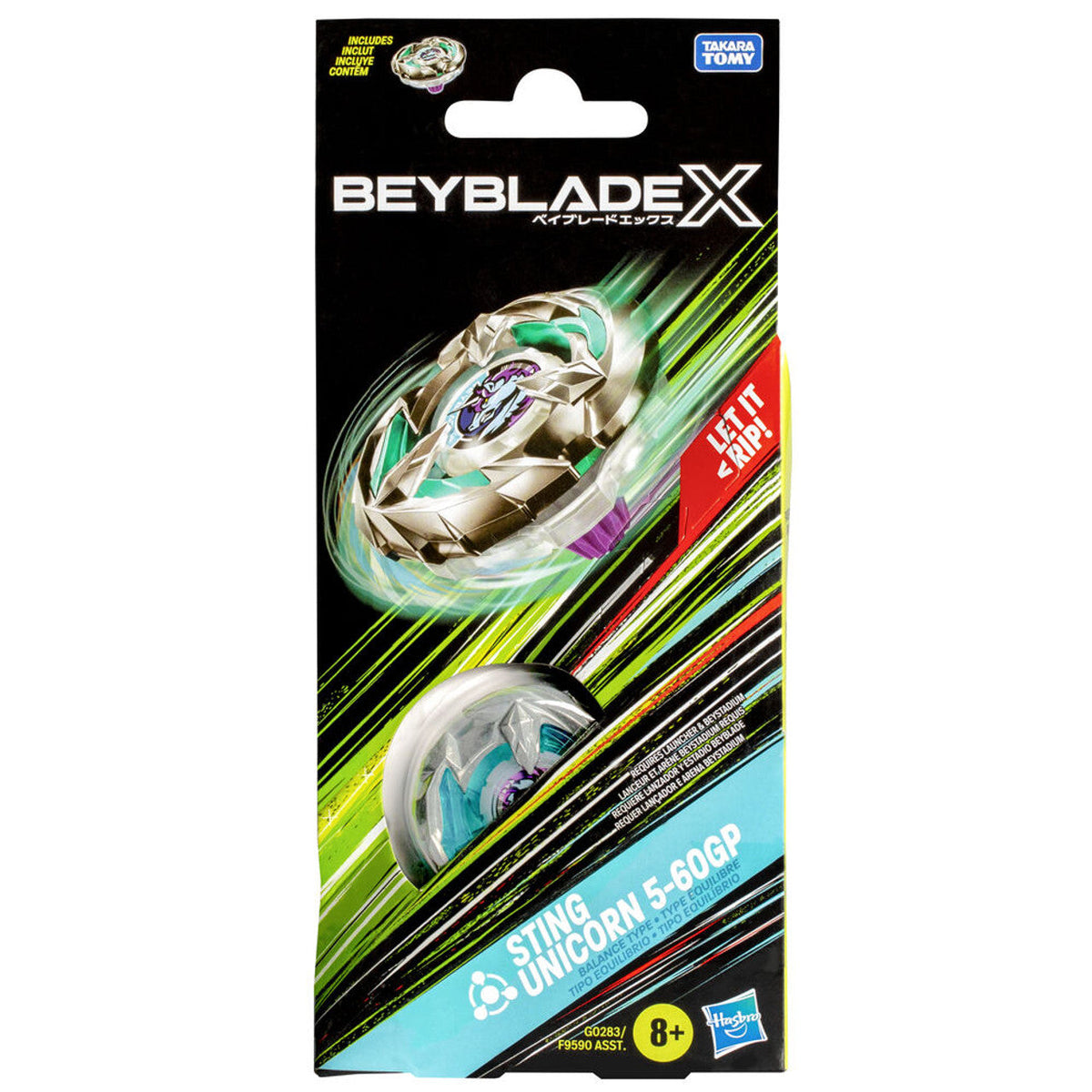 HASBRO Sting Unicorn 5-60GP Beyblade X Booster