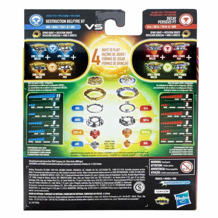 QuadDrive Destruction B7 & P7 Spinning Top Dual Pack
