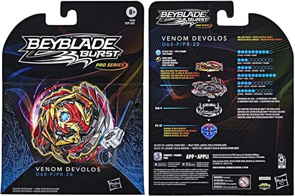 HASBRO Venom Devolos Burst QuadDrive PRO SERIES Beyblade F4558